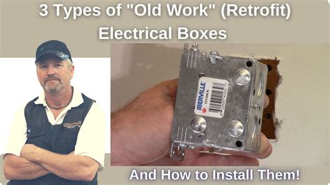 the metal work box|how to install old work box.